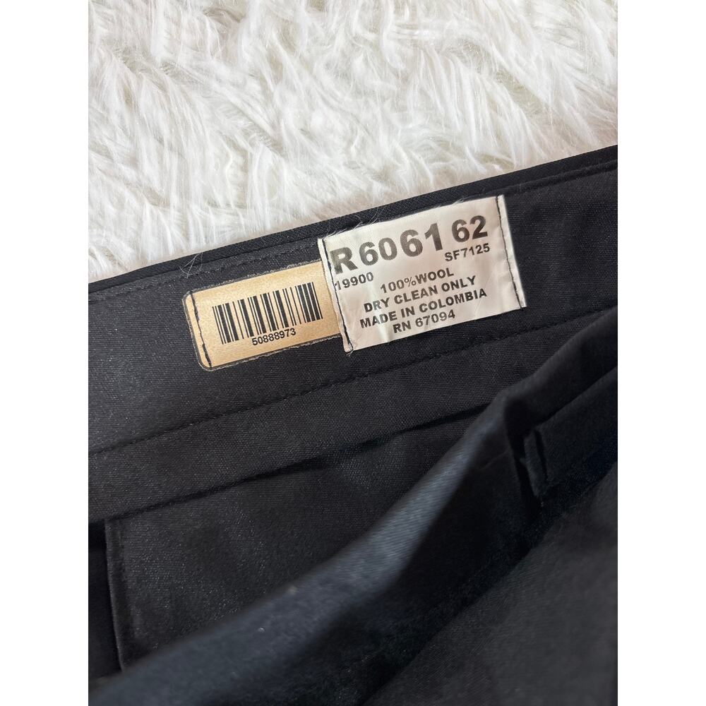 Savvi Formalwear Mens Black Wool Formal Tuxedo Pants 60x30-34 NWOT Unhemmed - Picture 4 of 11